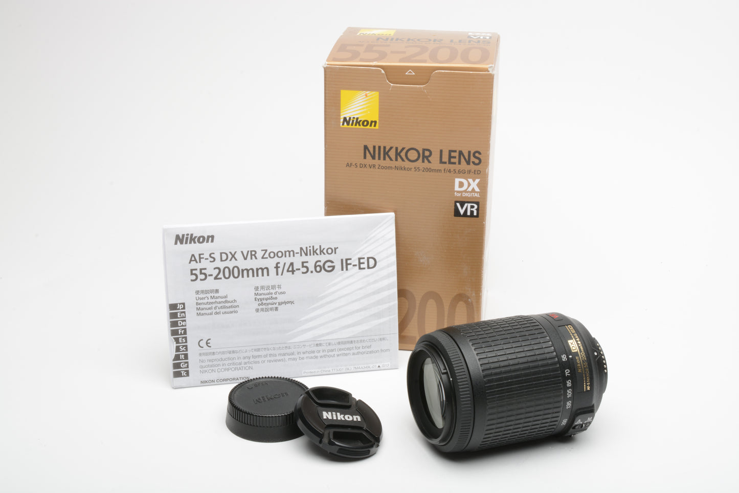 Nikon AF-S 55-200mm f4-5.6G ED VR DX, Boxed, MF ONLY!  *Read