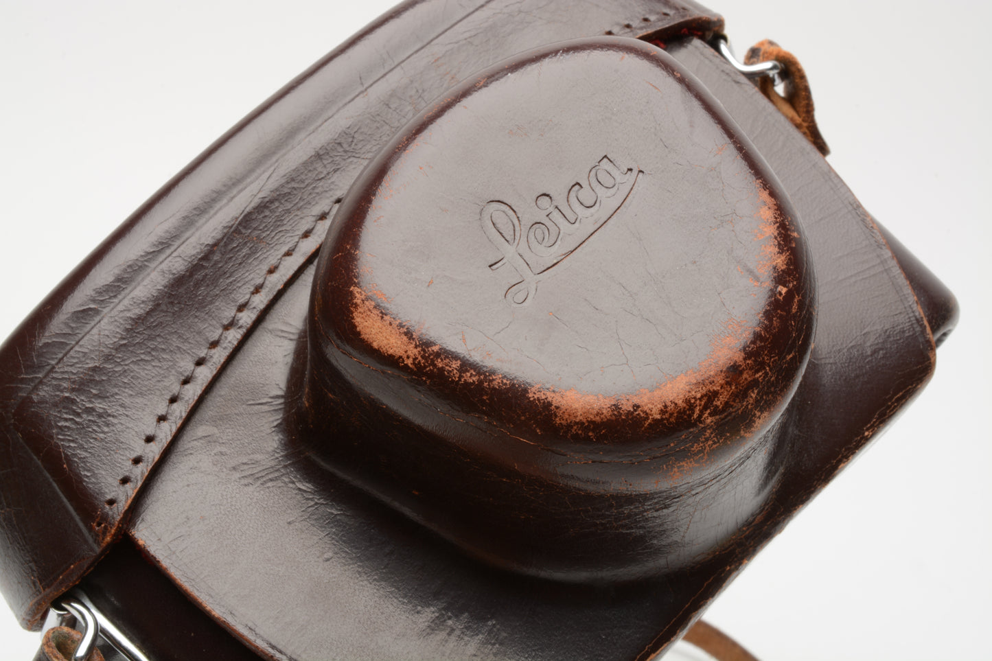 Leica 14528 IDCOO M Brown Leather Eveready Case M3, M2 Bodies, Good