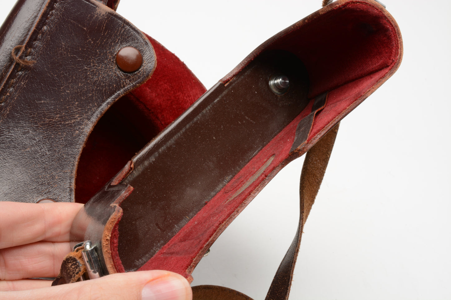 Leica 14528 IDCOO M Brown Leather Eveready Case M3, M2 Bodies, Good