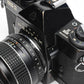 Pentax ES II Black 35mm SLR w/50mm F1.4 prime lens, case, Good! Tested