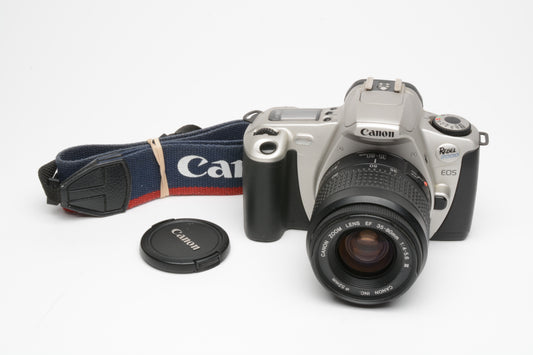 Canon Rebel 2000 35mm SLR w/EF 35-80mm F4-5.6 III zoom lens, strap, cap