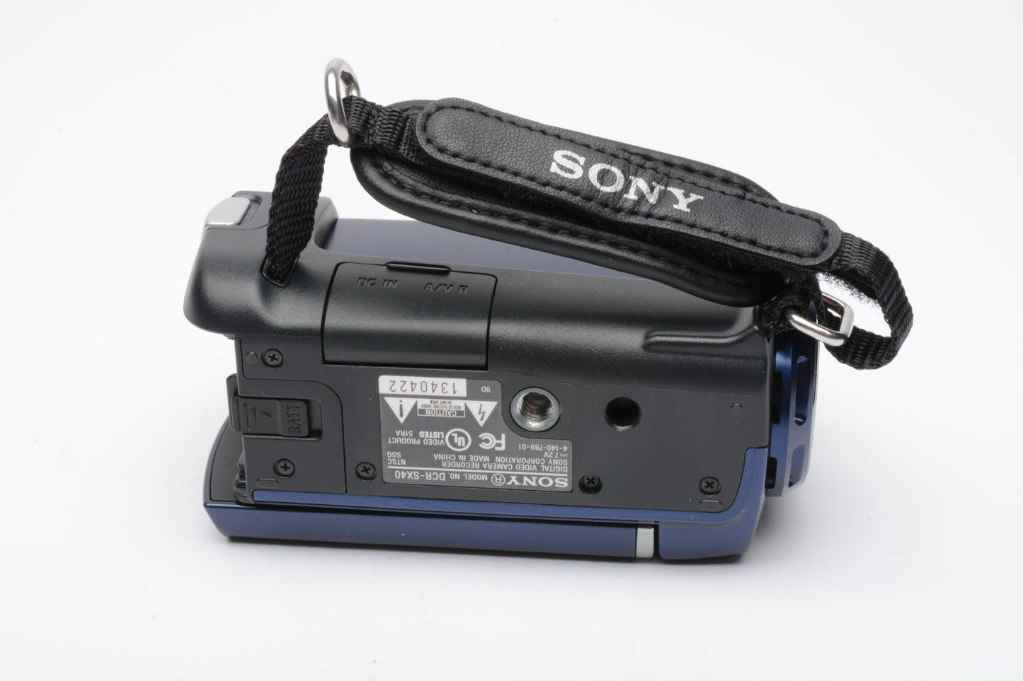 Sony DCR-SX40 Video camera, manual, batt+charger+8GB Pro Duo card, tested (Blue)