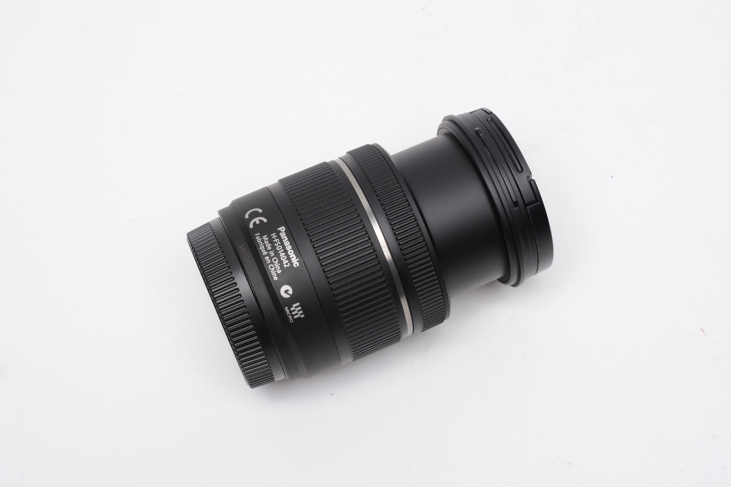 Panasonic Lumix G Vario 14-42mm F3.5-5.6 Mega O.I.S. Zoom Lens, Mint- +UV, Hood