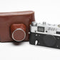Fed 4 Rangefinder 35mm Camera Body w/ Original Leather Case (USSR) works!