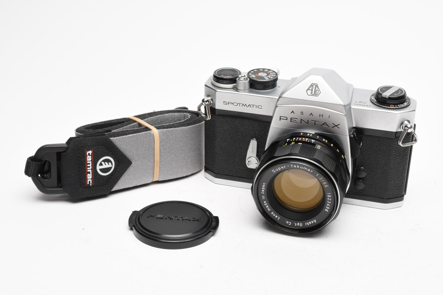 Pentax Spotmatic SP 35mm SLR w/55mm f2 Super Takumar, Tested, great