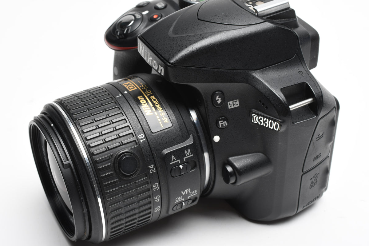 Nikon D3300 DSLR w/18-55mm zoom, 2X Batts, filters, Case, Only 2616 Acts!