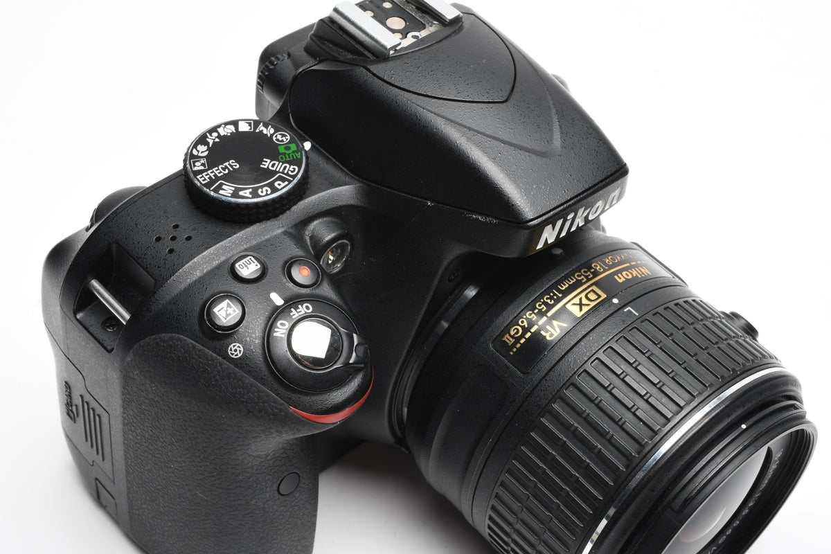 Nikon D3300 DSLR w/18-55mm zoom, 2X Batts, filters, Case, Only 2616 Acts!