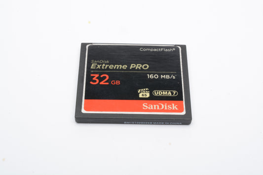 SanDisk Extreme Pro 32GB 160MB/s UDMA 7 CF Card