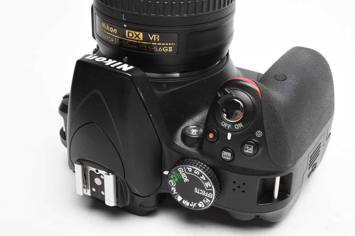 Nikon D3300 DSLR w/18-55mm zoom, 2X Batts, filters, Case, Only 2616 Acts!