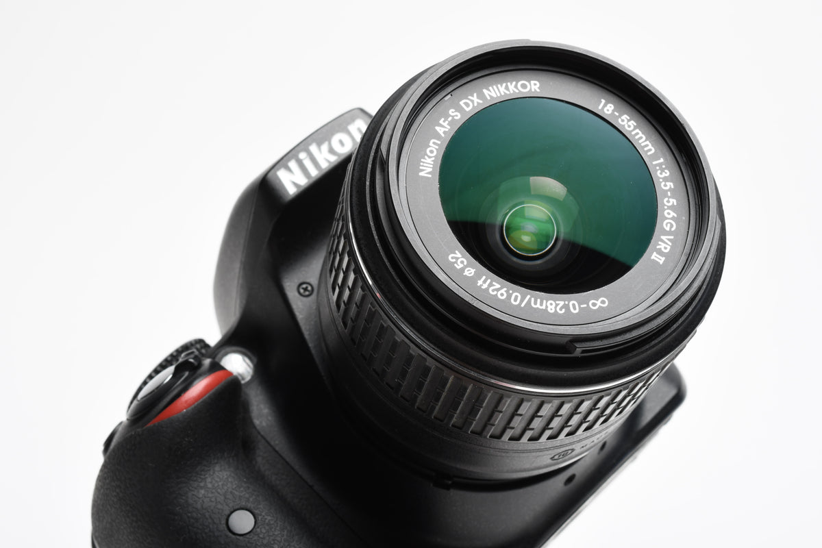 Nikon D3300 DSLR w/18-55mm zoom, 2X Batts, filters, Case, Only 2616 Acts!