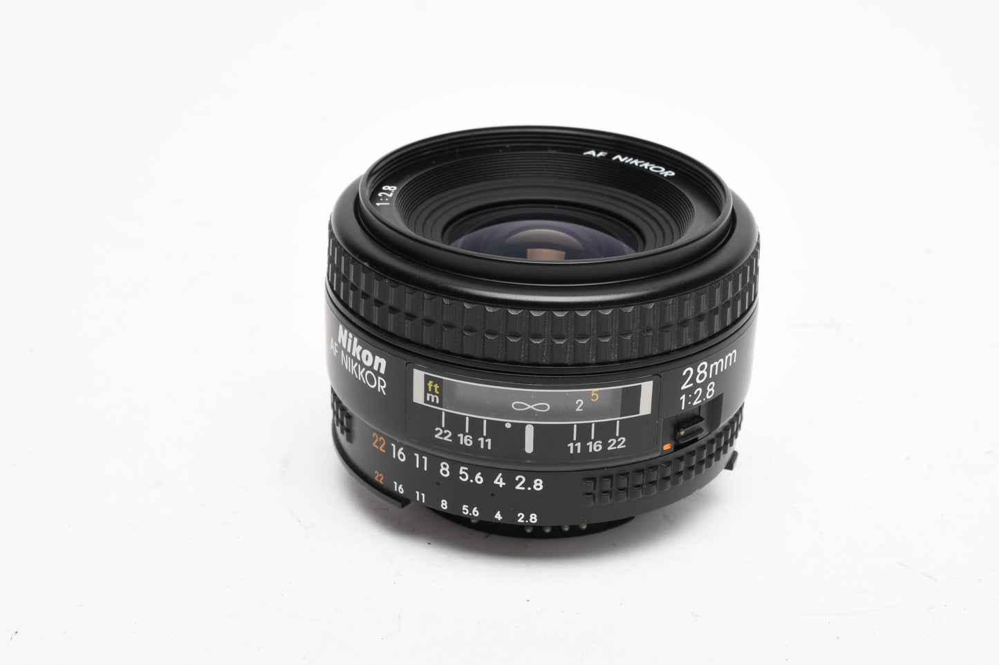 Nikon AF Nikkor 28mm f2.8 wide lens, caps nice & clean!