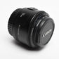Canon EF 50mm f1.8 II prime lens, caps, Clean, + UV filter, Nice
