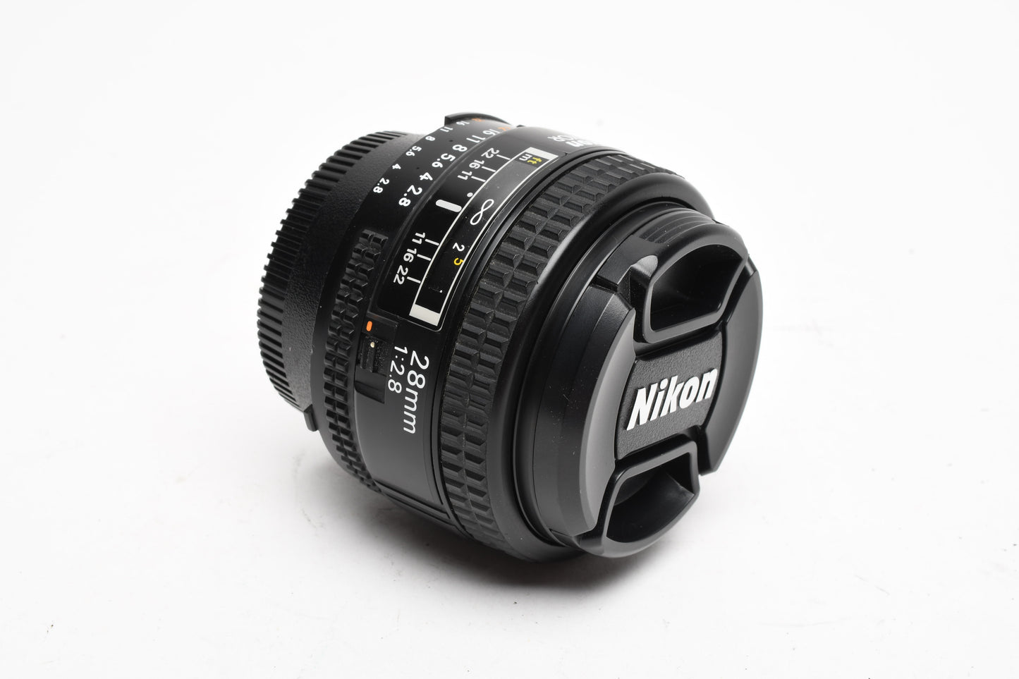 Nikon AF Nikkor 28mm f2.8 wide lens, caps nice & clean!