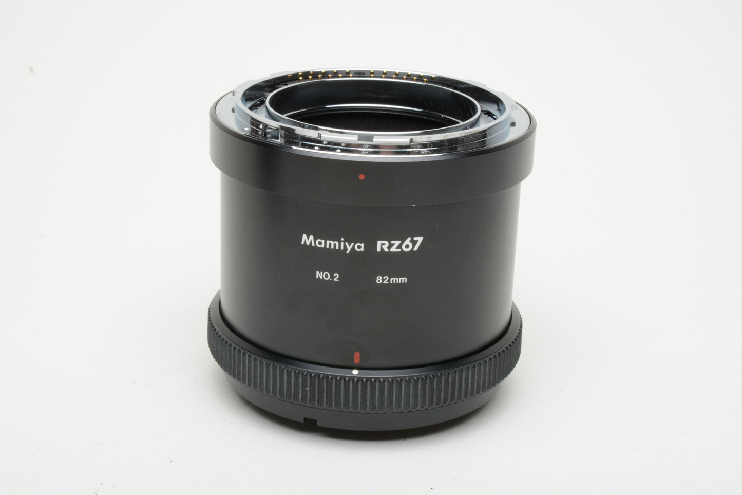 Mamiya RZ 67 82mm #2 extension tube, caps + manual, Clean