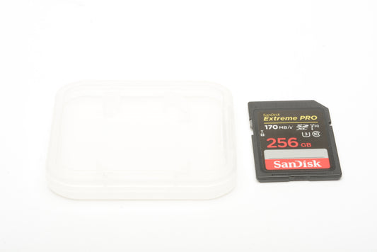 Sandisk Extreme Pro 256Mb 170MBS SD card,