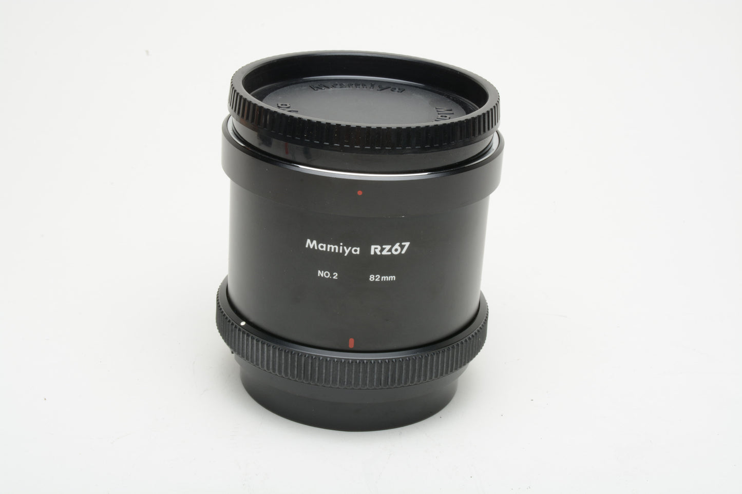 Mamiya RZ 67 82mm #2 extension tube, caps + manual, Clean