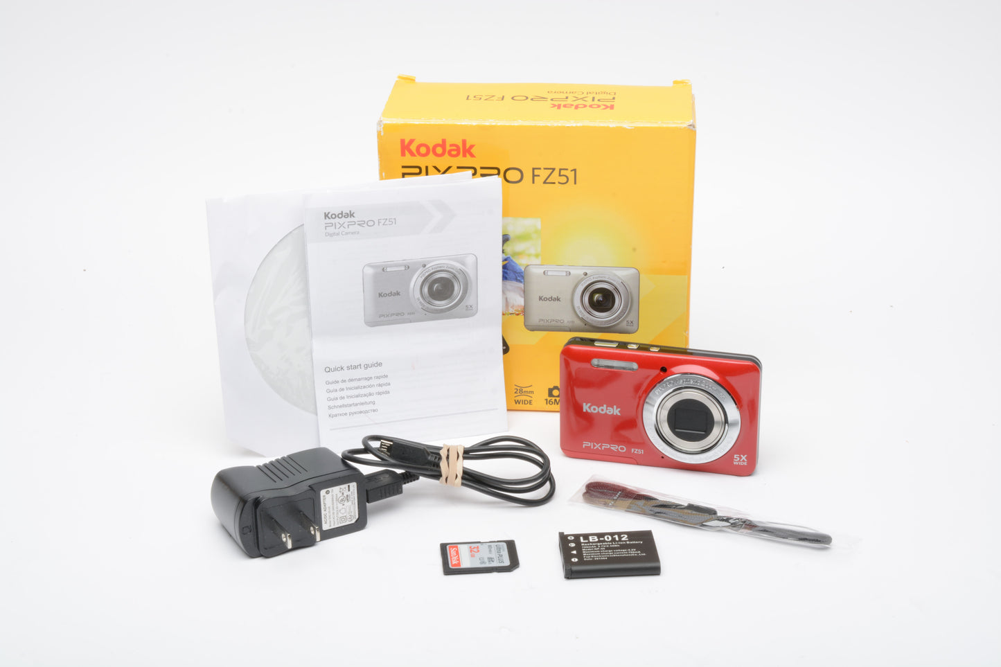 Kodak PixPro FZ51 16.2MP Digital Point&Shoot camera, Boxed, Mint