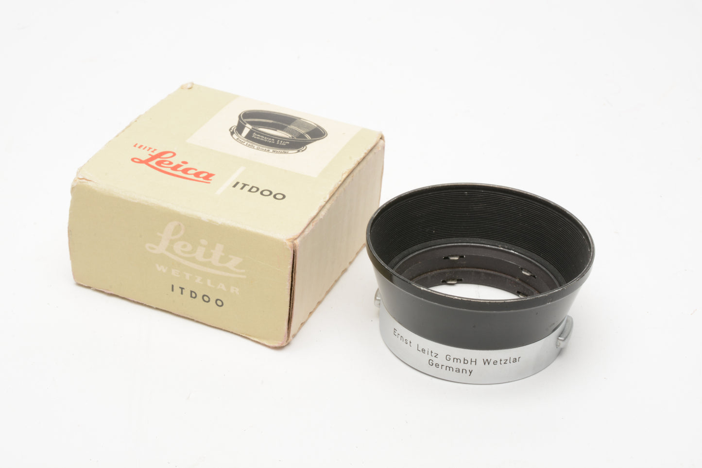 Leica ITDOO Metal Lens Hood for 3.5cm Summaron, 5cm Summicron, Boxed