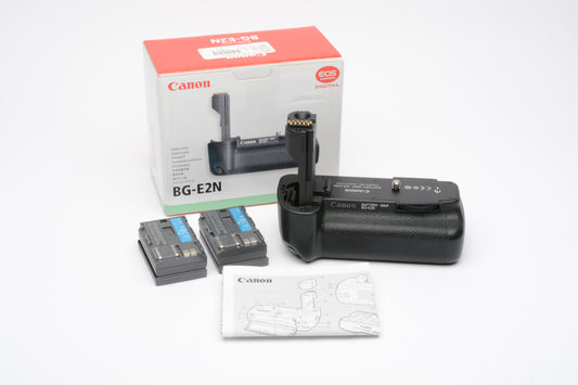 Canon BG-E2N Battery Grip w/2X Canon BP-511A batteries, Boxed, Genuine