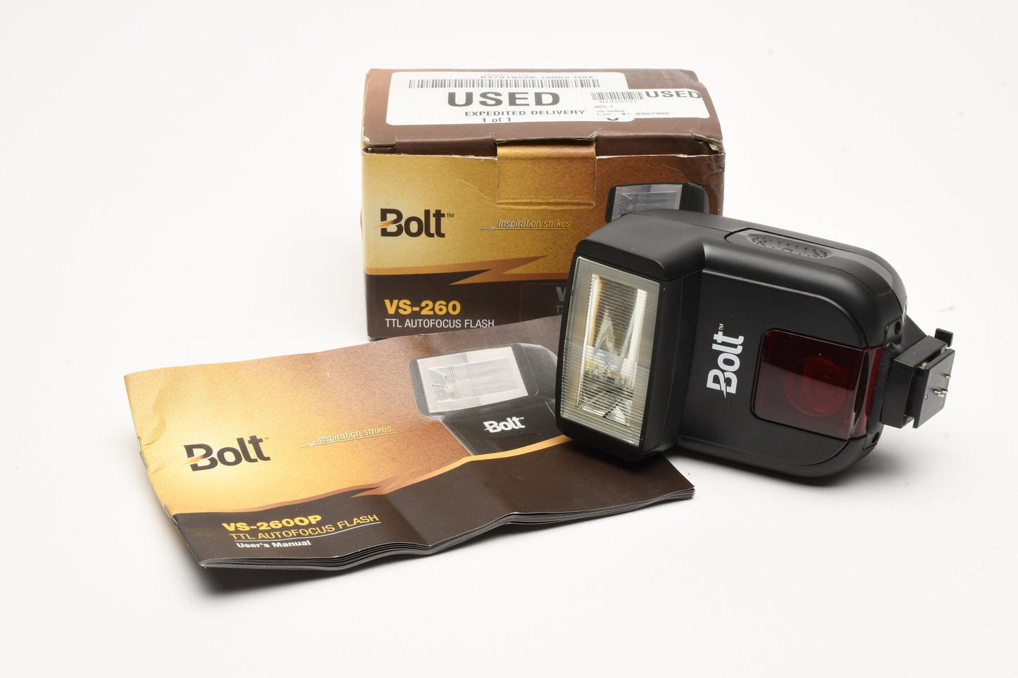 Bolt VS-2600P Compact flash for Olympus / Panasonic cameras, Mint, Boxed