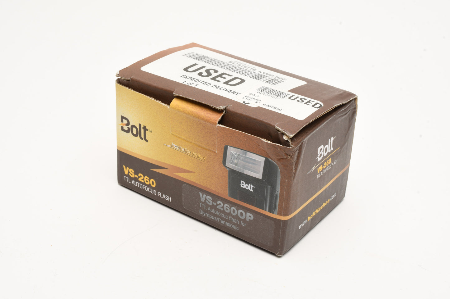 Bolt VS-2600P Compact flash for Olympus / Panasonic cameras, Mint, Boxed