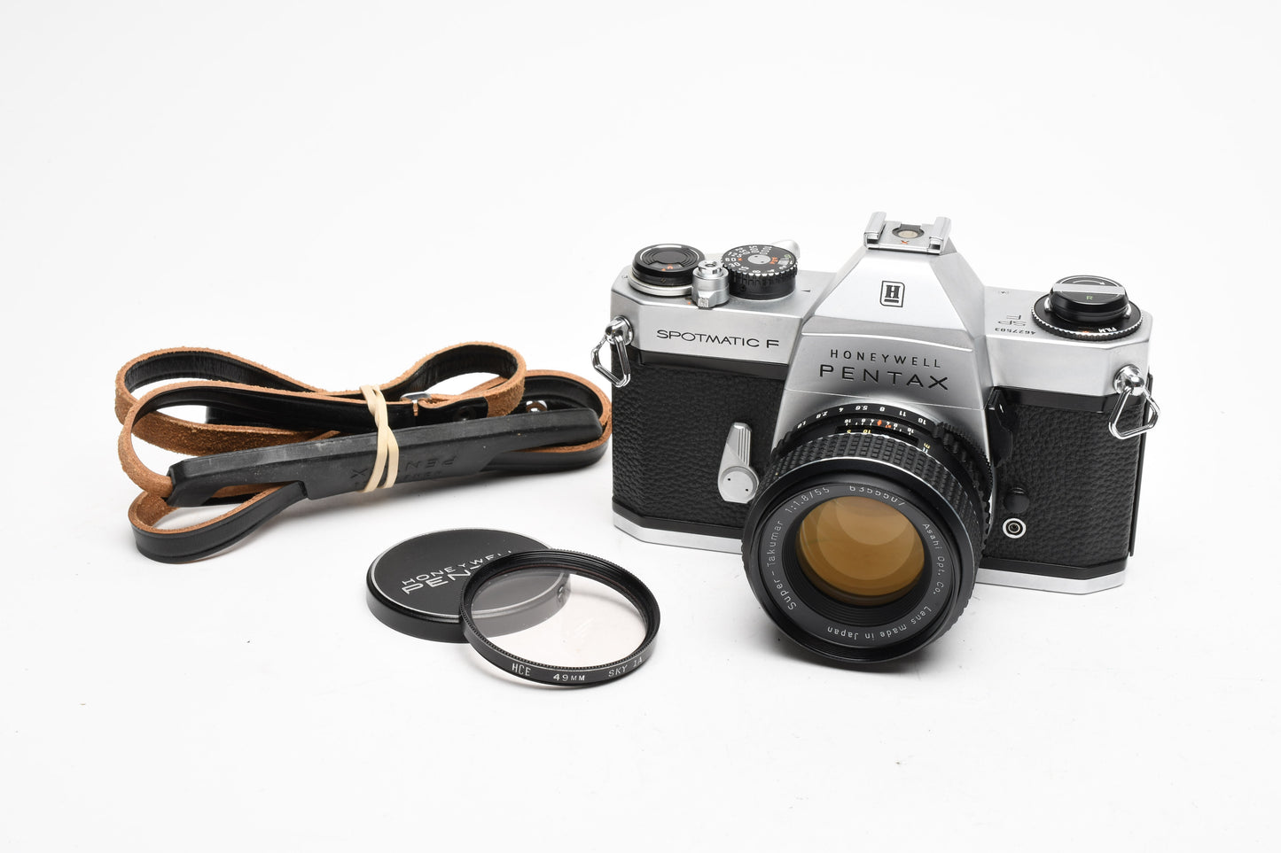 Pentax Spotmatic SP F 35mm SLR w/55mm f1.8 Super Takumar, Tested, great