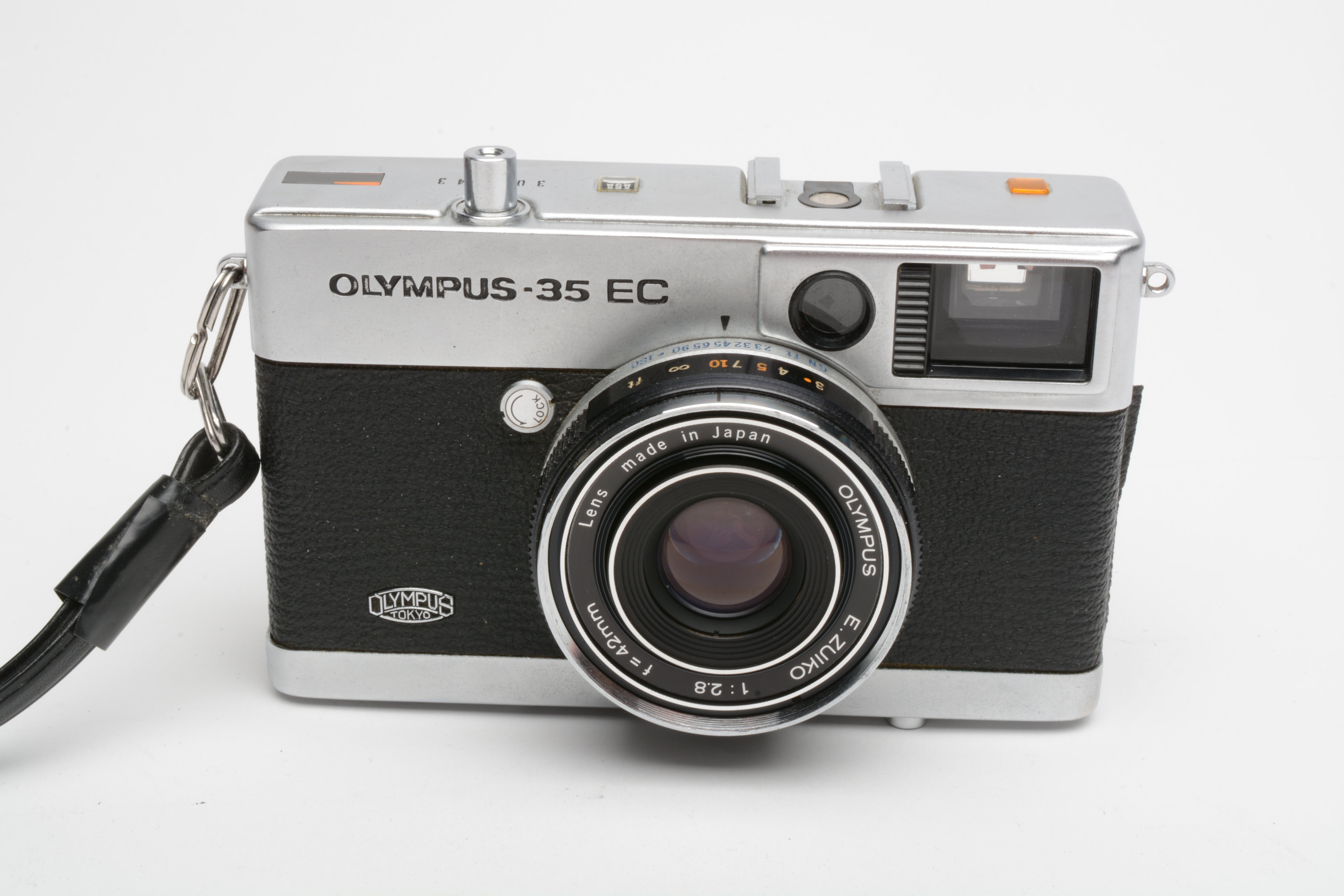 Olympus R 35 Olympus 35 EC (Chrome) 35mm Rangefinder w/42mm 2.8 lens, case, New Sea ...