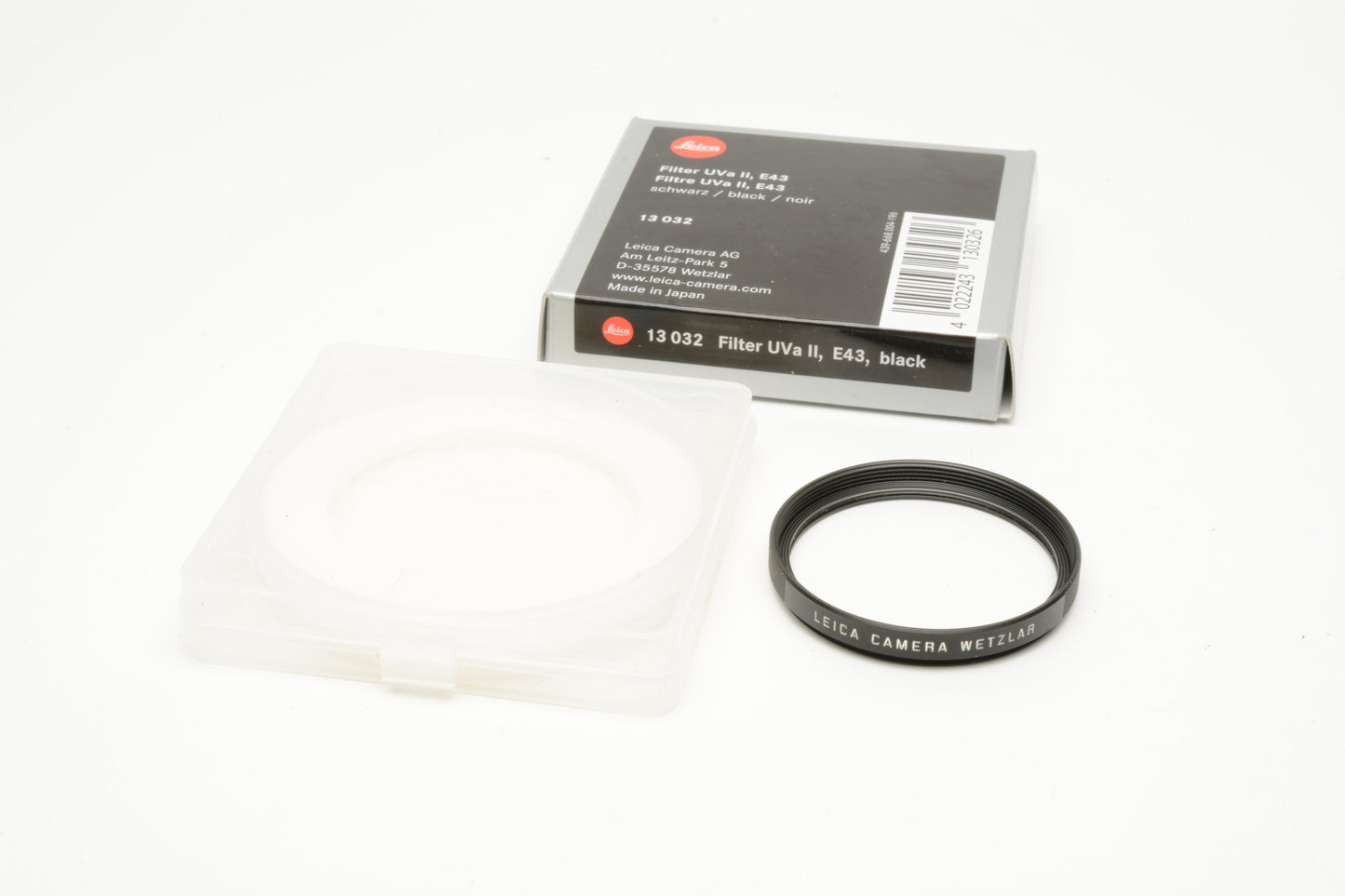 Leica E43 UVa II Filter (Black) #13032 NIB