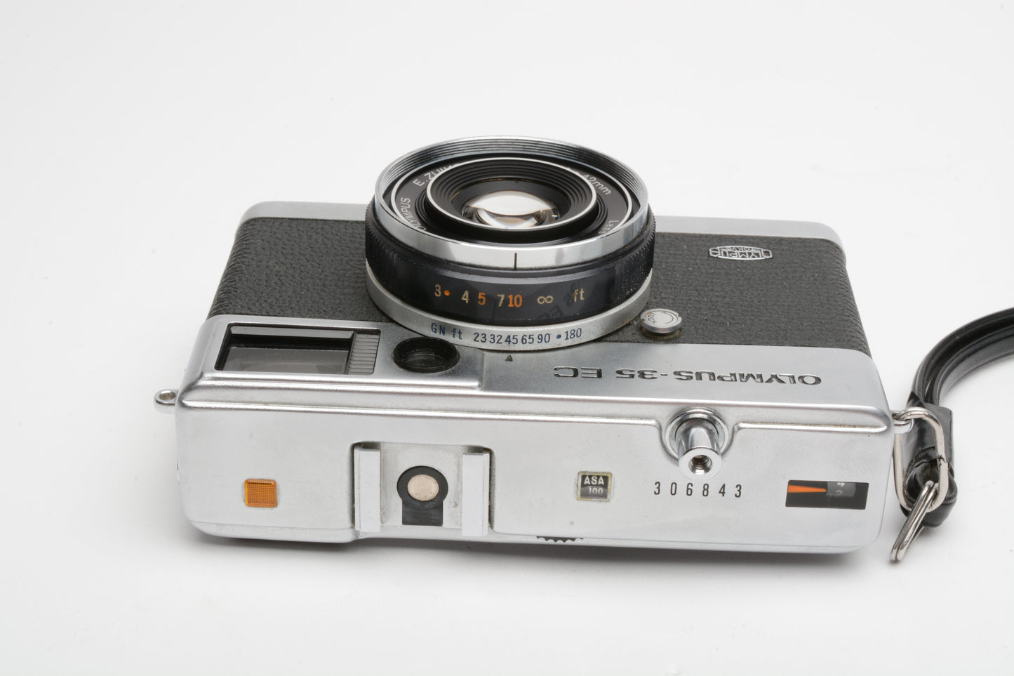 Olympus 35 EC (Chrome) 35mm Rangefinder w/42mm 2.8 lens, case, New Seals