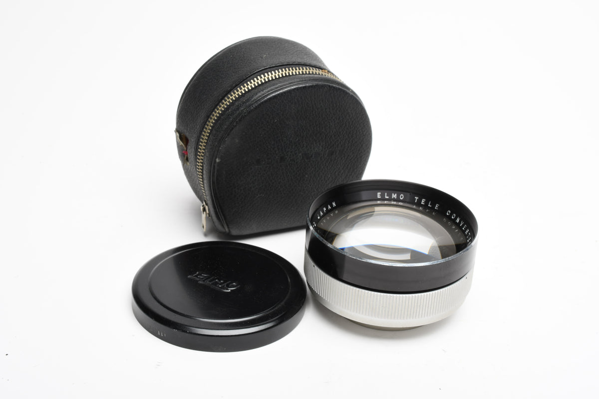 Elmo Tele Converter TC15A X1.5 52mm Diameter, Case+cap, Nice chunk of glass!