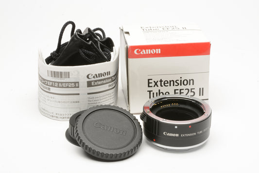 Canon EF25 II Extension tube, Mint in box, barely used