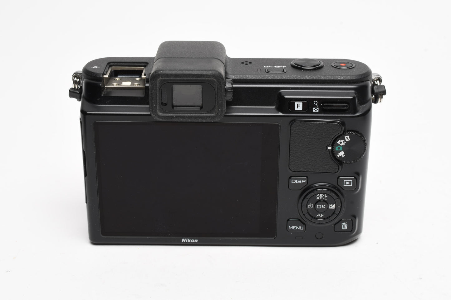 Nikon 1 V1 Mirrorless Camera w/Nikkor 10-30mm lens, UV, batt+charger, Mint-
