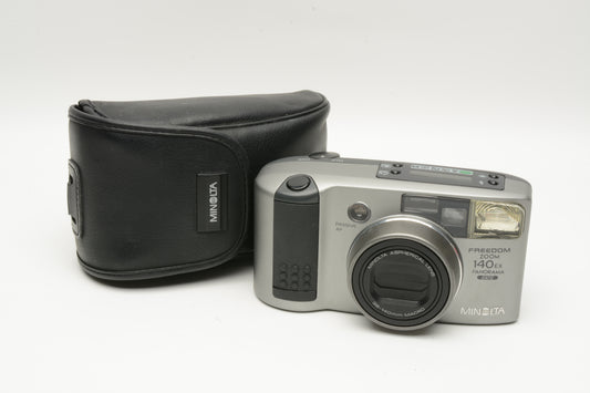 Minolta Freedom Zoom 140EX QD Pano 35mm Point&Shoot w/38-140mm zoom, Tested