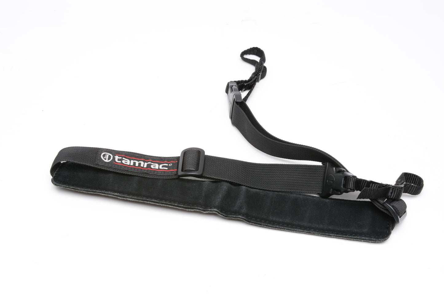 Tamrac N45 black leather foam padded quality camera strap, Clean! Quality
