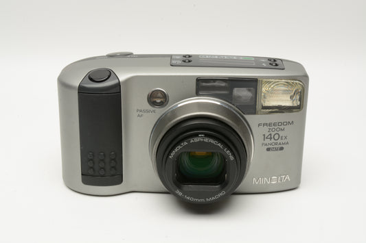 Minolta Freedom Zoom 140EX QD Pano 35mm Point&Shoot w/38-140mm zoom, Tested
