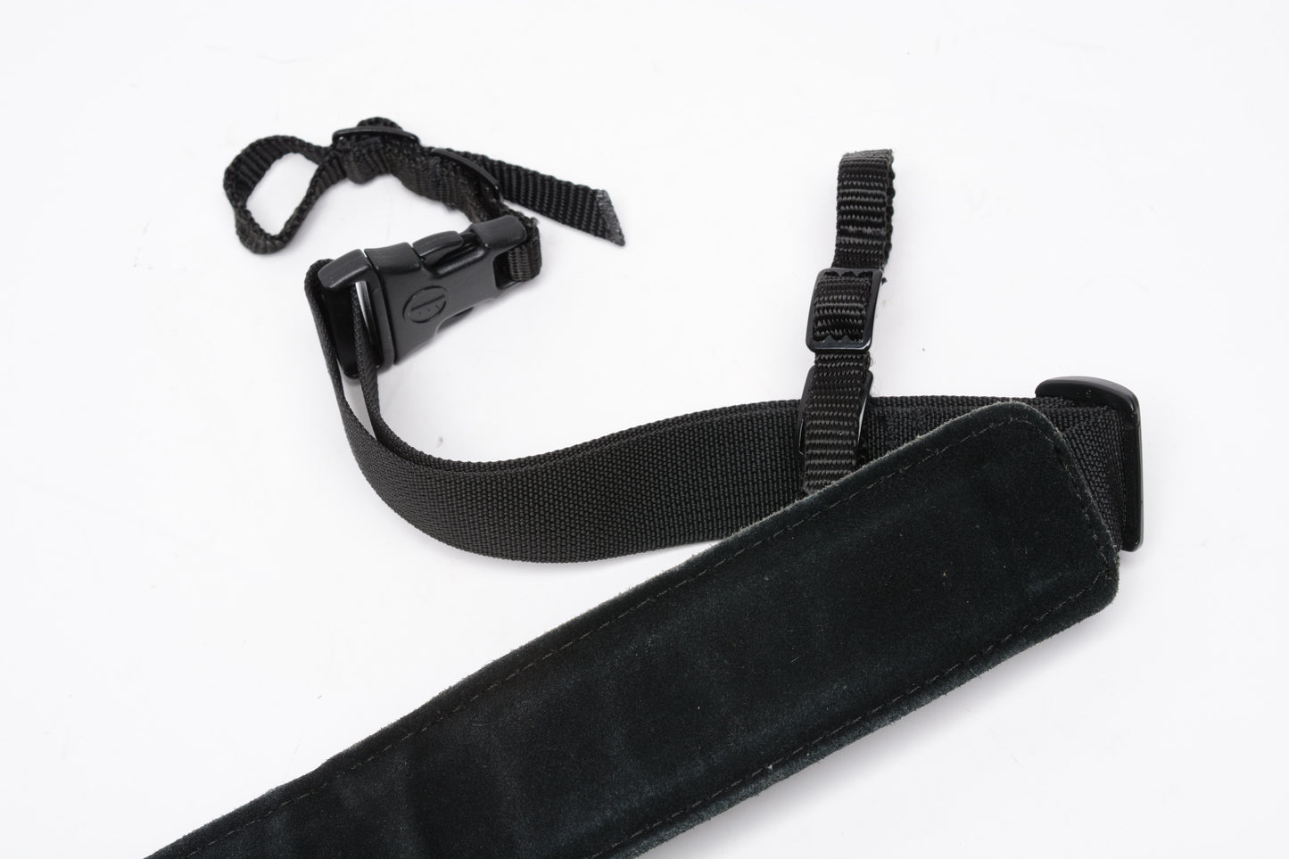 Tamrac N45 black leather foam padded quality camera strap, Clean! Quality