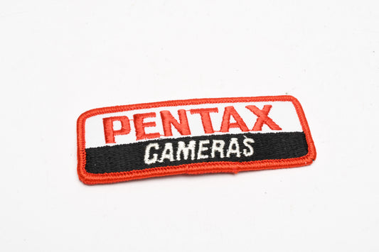 Pentax Cameras embroidered patch measures 38x95mm, New - Genuine