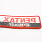 Pentax Cameras embroidered patch measures 38x95mm, New - Genuine