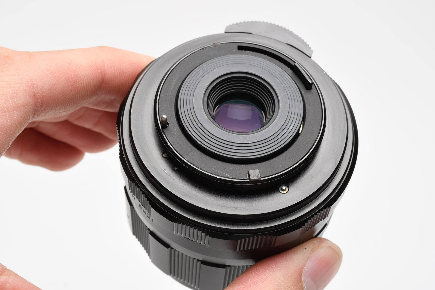 Pentax Super MC Takumar 50mm f4 Macro M42 mount lens, caps, case, Sky, Mint-