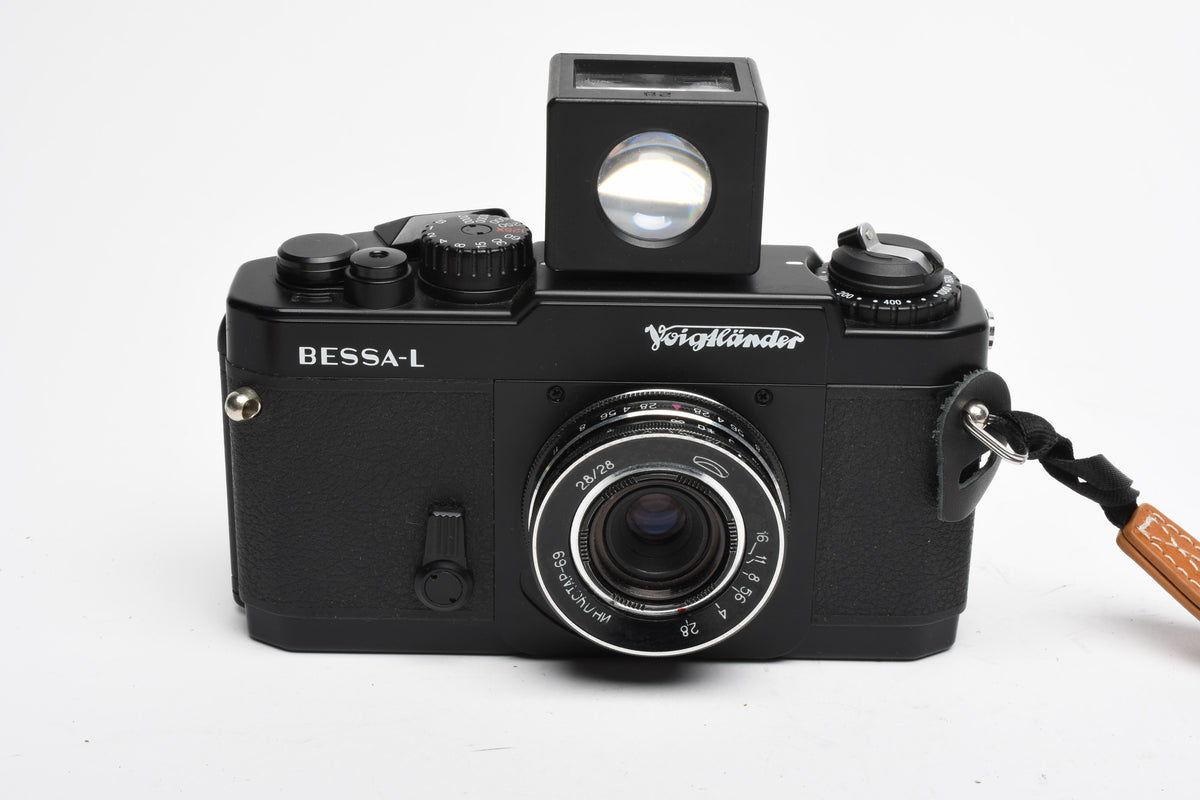 Voigtlander Bessa-L w/Industar 28mm f2.8 Pancake lens and Optical finder, Great!