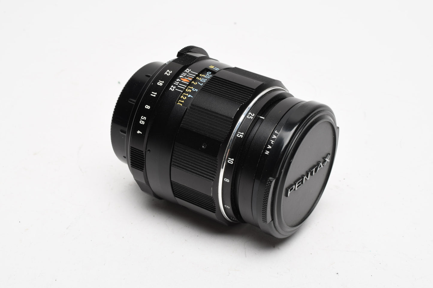 Pentax Super MC Takumar 50mm f4 Macro M42 mount lens, caps, case, Sky, Mint-