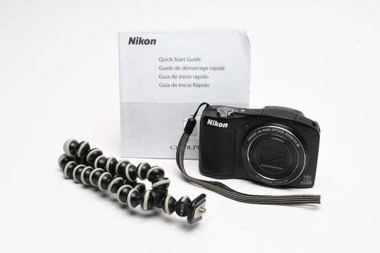 Nikon Coolpix L610 16MP Digital Point&Shoot Camera (Black) Tested, Good!