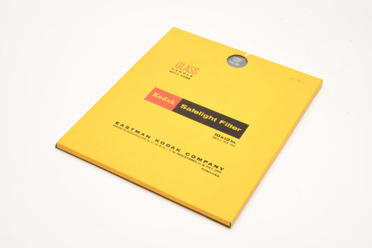Kodak #10 10x12 glass darkroom safelight  filter, New, Boxed