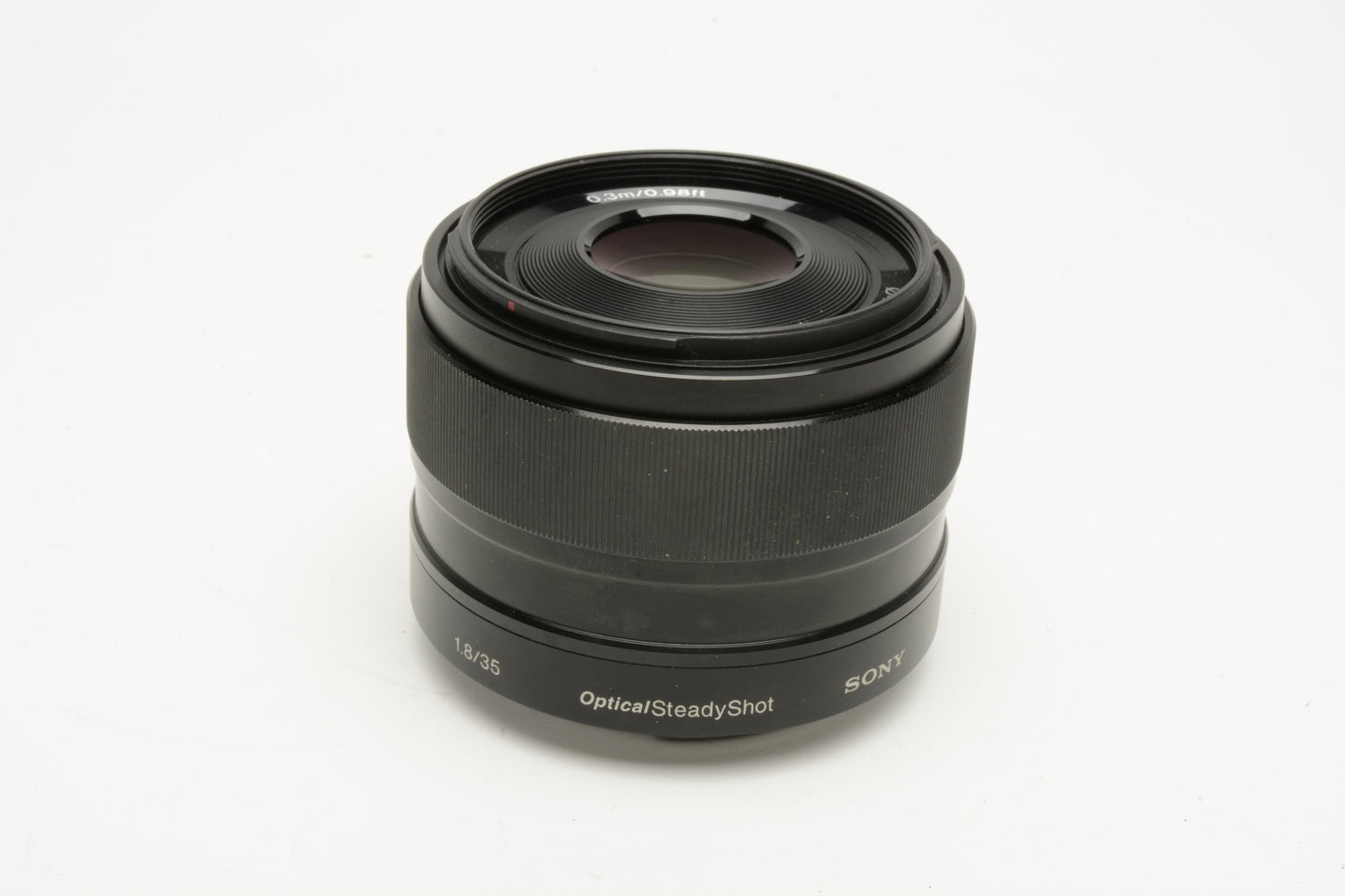 Sony 35mm f1.8 SEL35F18 wide angle E-mount lens, caps, hood, Mint-