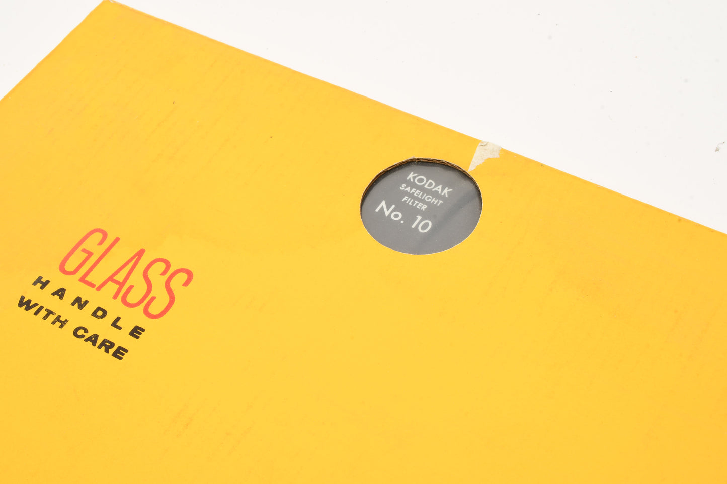 Kodak #10 10x12 glass darkroom safelight  filter, New, Boxed