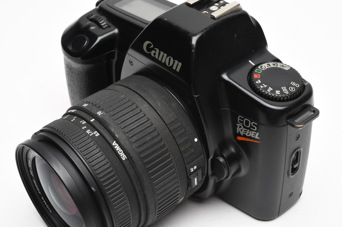 Canon EOS Rebel 35mm SLR w/Sigma AF 28-70mm lens, Strap, Great