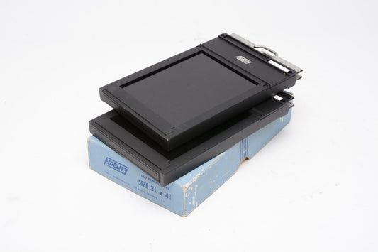 2X Fidelity 3 1/4 x 4 1/4 Cut film sheet film holders NIB, NEVER USED