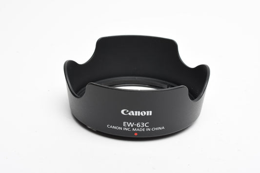 Canon EW-63C Genuine lens hood for 18-55mm STM Zoom lens, Mint-