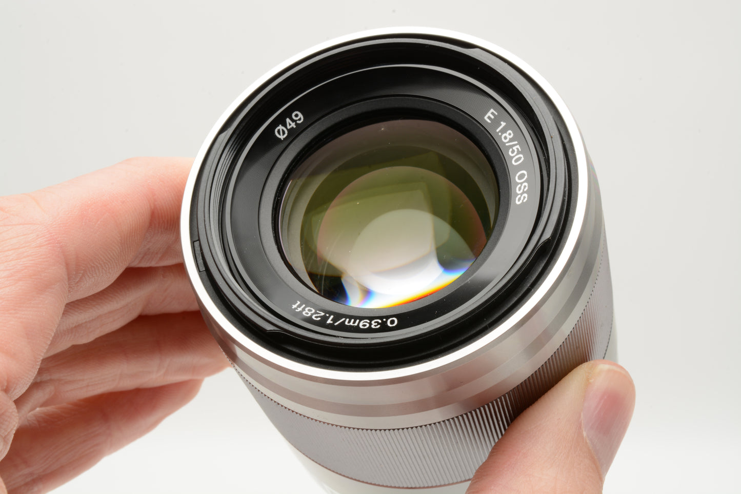 Sony 50mm f1.8 FE OSS SEL50f18 Prime lens, UV, hood, Mint-, Nice