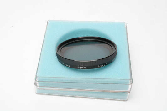 Nikon 62mm LinearPolarizing Polar filter in jewel Case, Mint-!